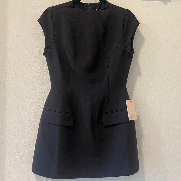 ODD MUSE Ultimate Muse Cap Sleeve Mini Dress BLK Size L NWT - Picture 1 of 7